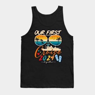 Our first cruise together 2024 Matching Family Tank Top